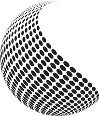 Halftone Illustration geometric shapes. Retro elements for web, vintage, advertisement, commercial banner, poster, leaflet, billboard, sale. Collection trendy halftone vector geometric shapes.