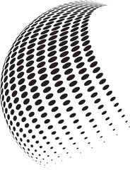 Halftone Illustration geometric shapes. Retro elements for web, vintage, advertisement, commercial banner, poster, leaflet, billboard, sale. Collection trendy halftone vector geometric shapes.