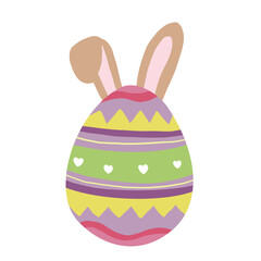 Easter Eggs With Ears Rabbit