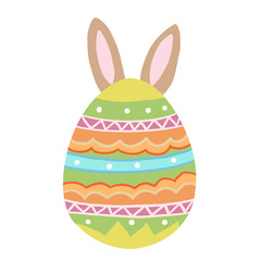 Easter Eggs With Ears Rabbit