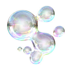 3d bubbles symbol