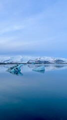 glacier with icebergs, Iceland