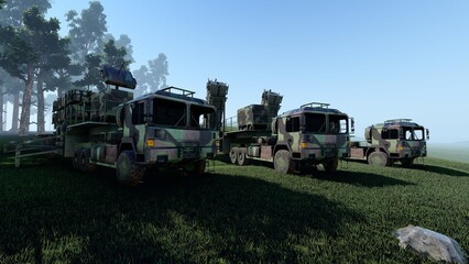 Obraz premium Army fighting vehicles