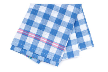 Kitchen towel with blue patchwork pattern - 572593043