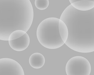 Abstract gray background with circles