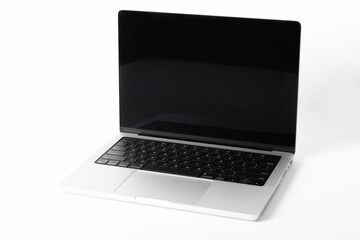 New laptop isolated on white