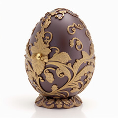 Oeuf de P&acirc;ques en chocolat d&eacute;cor&eacute; 