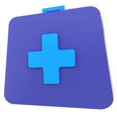 Fototapeta premium 3d render medical pack illustration