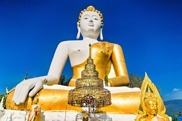 Wat Phara That Doi Kham the most famous and important temple at chiang mai thailand. © bubbers