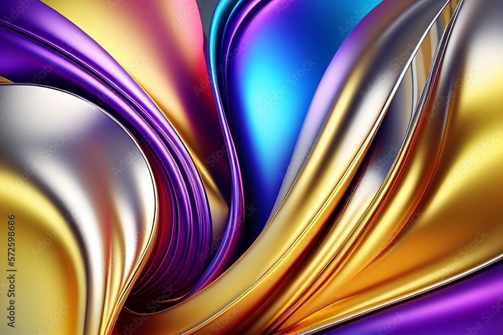 Wall mural colorful abstract background made with generative ai