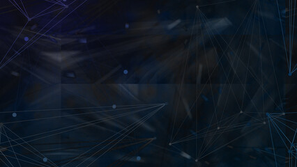 Abstract node network background image.