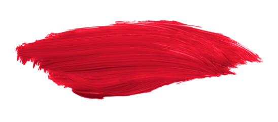 Ruddy brush isolated on transparent background, Scarlet Sage red brush, png