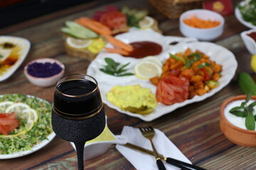 Fancy Dinner - Soft Focus Point On Cola Glass -   Restaurants Premium Photos