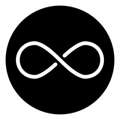 infinity glyph icon