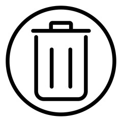 trash line icon