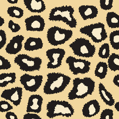 seamless leopard skin texture vector