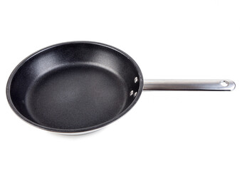 Frying pan isolated on white background.