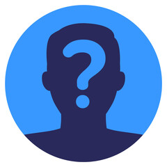 unknown person, user icon