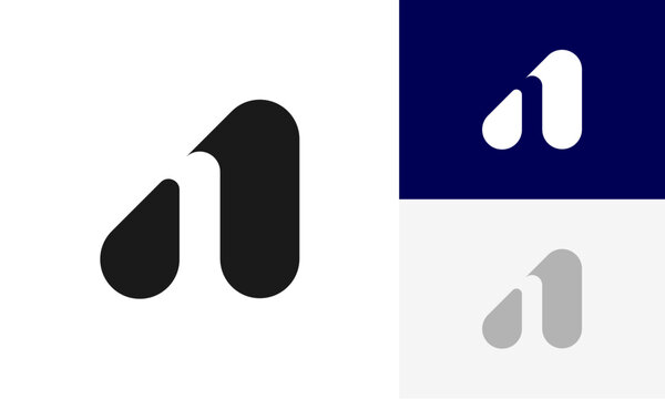 letter A logo initial modern design vector