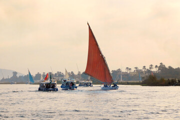 Segelboot auf dem Nil