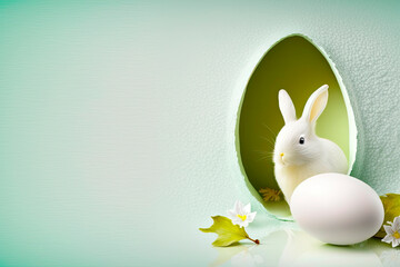 Easter holiday background. Generative AI
