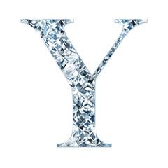 Obraz premium Shining Diamonds Alphabet or Font Set for luxurious and elegant design. Letters in uppercase and lowercase. Part of a set with numbers, punctuation marks and symbols.