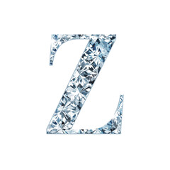 Shining Diamonds Alphabet or Font Set for luxurious and elegant design. Letters in uppercase and lowercase. Part of a set with numbers, punctuation marks and symbols.