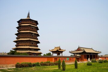 Ying Xian Wood Pagoda in Shanxi Province