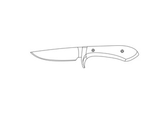 Knife Icon. Editable Stroke Simple Design. Icon Of Hunting Knife. Editable Outline With Color Fill Design. Cook Knife Stroke Icon PNG and SVG. Pin on Merchandise Design Display Ideas .