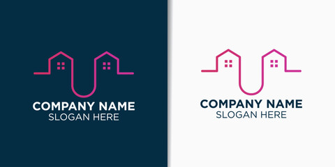 building data logo vector, construction logo template