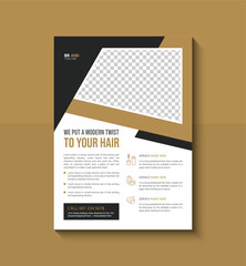Barbershop flyer template design