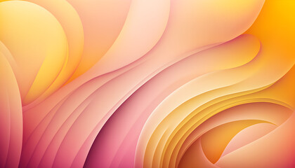 Pink Pastel-Yellow Light-Orange Abstract Background Gradient with Swirl Texture Effect