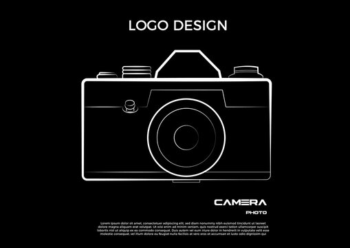 Logo design photo camera 