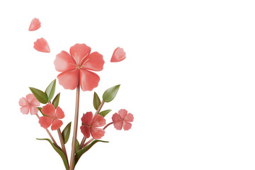 Spring concept floral banner with copy space