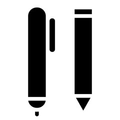 Stationery glyph icon