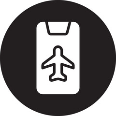 airplane mode gradient icon