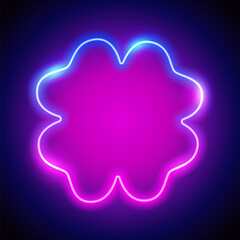 St. Patrick's Day Neon Quatrefoil