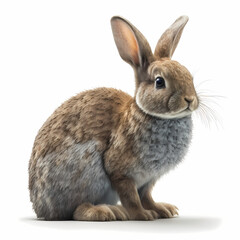 Obraz premium rabbit isolated on white background