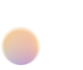 Grainy Gradient Textured Blob Shapes. Abstract Transparent PNG element. Trendy design resources, Purple orange and yellow. Modern design trends.
