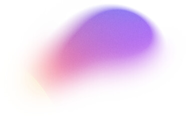Grainy Gradient Textured Blob Shapes. Abstract Transparent PNG element. Trendy design resources, Purple orange and yellow. Modern design trends.
