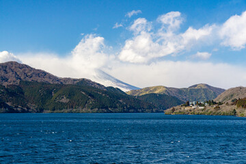 芦ノ湖の風景　冬