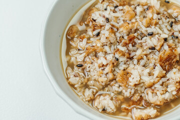 nurungji bap, Korean style scorched rice food