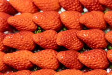 red ripe delicious red strawberries