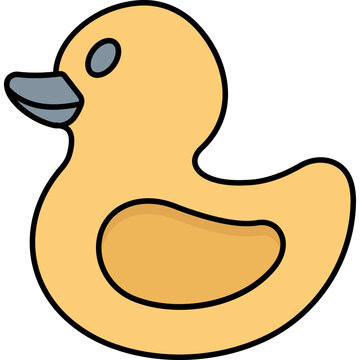 Baby duck Vector Icon fully editable


