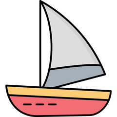Boat Vector Icon fully editable

