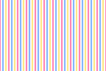 Colorful pastel vertical stripes fabric pattern on white background vector. Wall and floor ceramic tiles pattern.