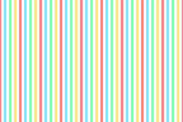 Colorful pastel vertical stripes fabric pattern on white background vector. Wall and floor ceramic tiles pattern.