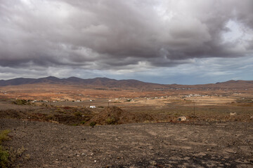 Fototapeta na wymiar Land and mountains, Almacigo, Fuerteventura