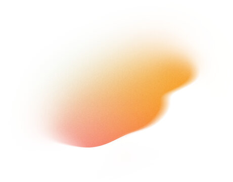 Grainy Gradient Textured Blob Shapes. Abstract Transparent PNG element. Trendy design resources, Purple orange and yellow. Modern design trends.

