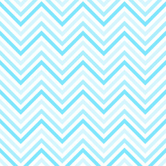 Pastel blue zigzag chevron stripes fabric pattern background vector. Saw tooth and wave pattern. Wall and floor ceramic tiles pattern.